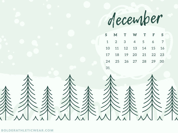 Downloadable iPhone and iPad Wallpapers for December – Bolder Athletic Wear