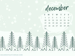 Downloadable iPhone and iPad Wallpapers for December – Bolder Athletic Wear