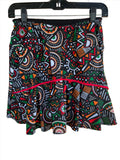 Circle of Life Skirts (4 Styles) BOLDER Athletic Wear™ FlutterCut™FZipwPiping w/ Black Shorts