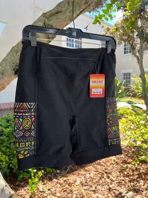 No Worries Endurance Shorts - XL Bolder Athletic Wear Black w/ print pockets