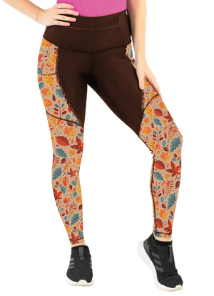 Pre-Order Fallin’ GoBold™ Leggings Bolder Athletic Wear GoBold™Leggings Front Zip