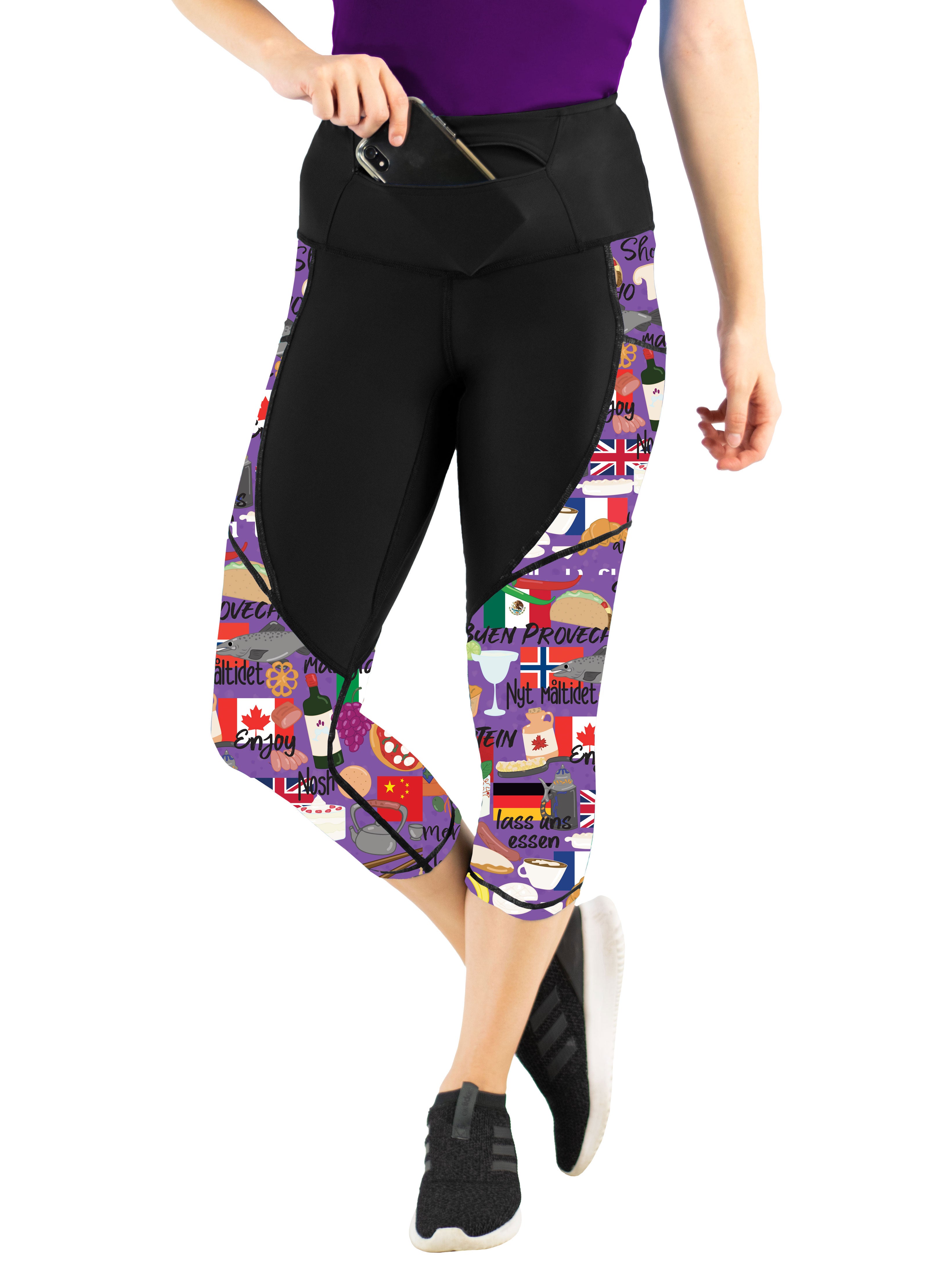 World Class Foodie- GoBold™Capris – Bolder Athletic Wear